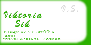 viktoria sik business card